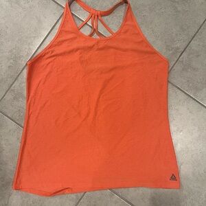 Reebok Orange Strappy Back Performance Tank